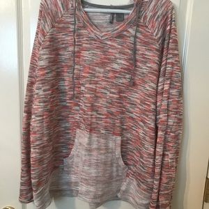 Pink and gray pullover